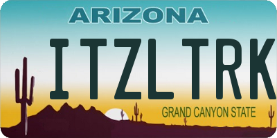 AZ license plate ITZLTRK