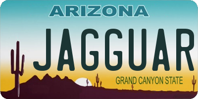 AZ license plate JAGGUAR