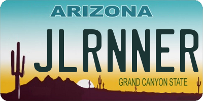 AZ license plate JLRNNER