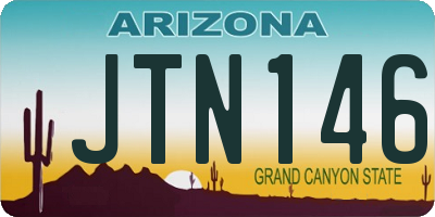 AZ license plate JTN146