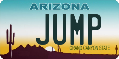 AZ license plate JUMP