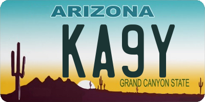 AZ license plate KA9Y