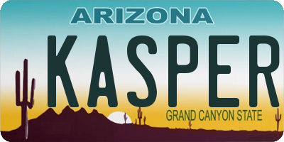 AZ license plate KASPER