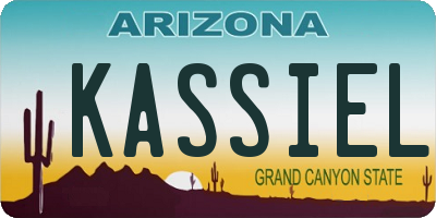 AZ license plate KASSIEL