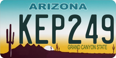 AZ license plate KEP249