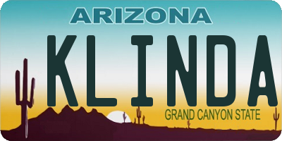 AZ license plate KLINDA