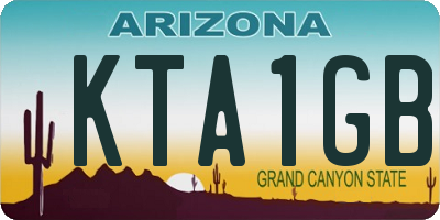 AZ license plate KTA1GB