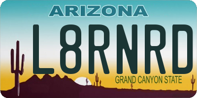 AZ license plate L8RNRD