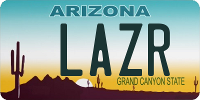 AZ license plate LAZR