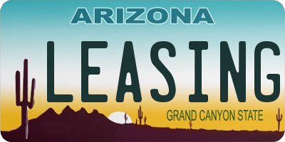 AZ license plate LEASING