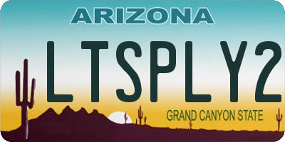 AZ license plate LTSPLY2