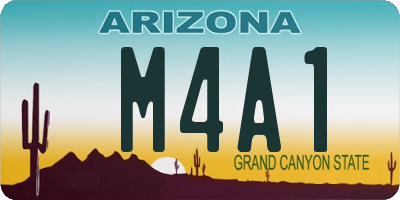 AZ license plate M4A1