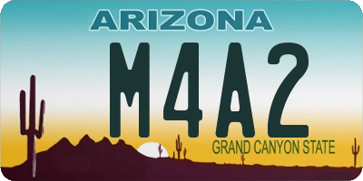 AZ license plate M4A2