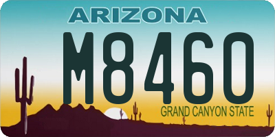 AZ license plate M8460