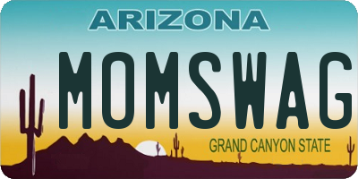 AZ license plate MOMSWAG