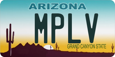 AZ license plate MPLV