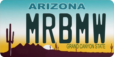 AZ license plate MRBMW