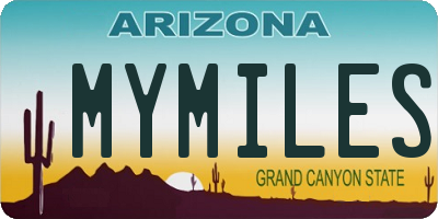 AZ license plate MYMILES