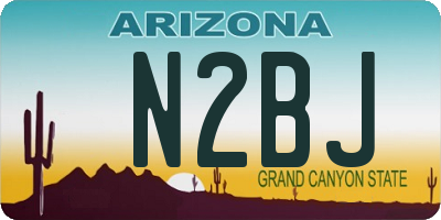 AZ license plate N2BJ