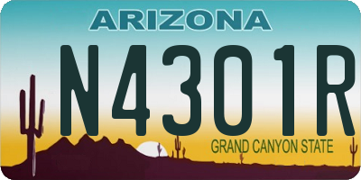 AZ license plate N4301R