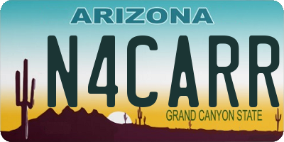 AZ license plate N4CARR