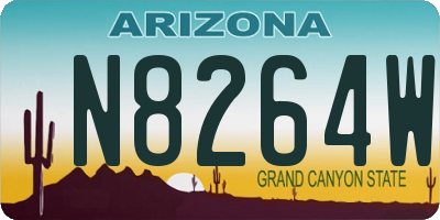 AZ license plate N8264W