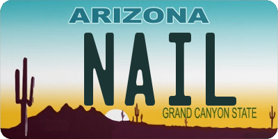 AZ license plate NAIL
