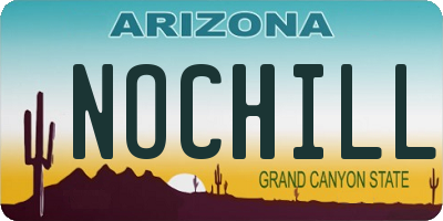 AZ license plate NOCHILL