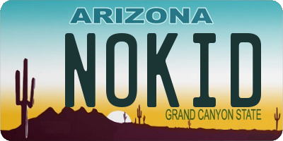 AZ license plate NOKID