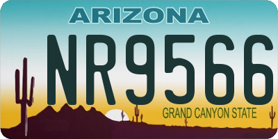 AZ license plate NR9566