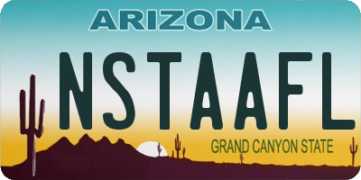 AZ license plate NSTAAFL