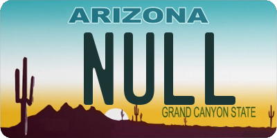 AZ license plate NULL