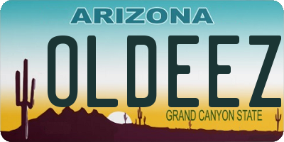 AZ license plate OLDEEZ