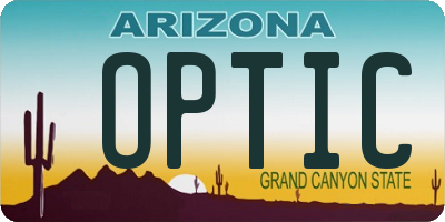 AZ license plate OPTIC