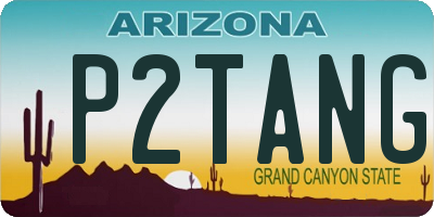 AZ license plate P2TANG