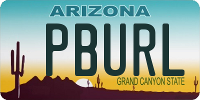 AZ license plate PBURL