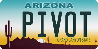 AZ license plate PIVOT