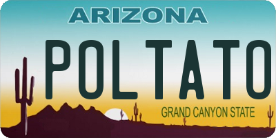 AZ license plate POLTATO