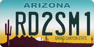 AZ license plate RD2SM1