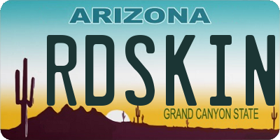 AZ license plate RDSKIN