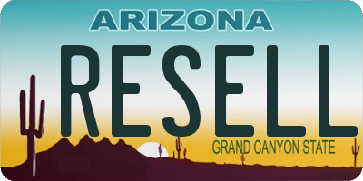 AZ license plate RESELL