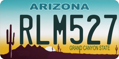 AZ license plate RLM527