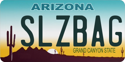 AZ license plate SLZBAG