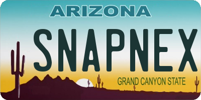 AZ license plate SNAPNEX