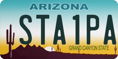 AZ license plate STA1PA