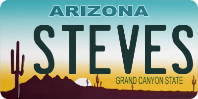 AZ license plate STEVES