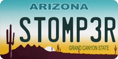 AZ license plate STOMP3R