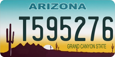 AZ license plate T595276