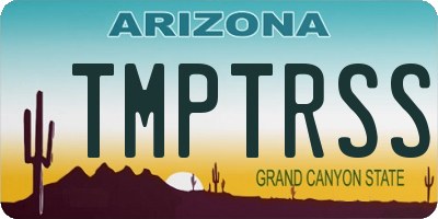 AZ license plate TMPTRSS