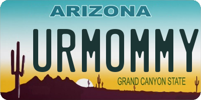 AZ license plate URMOMMY